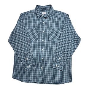 Carhartt Regular‎ Fit Plaid Front Pockets Long Sleeve Button Down Shirt Men's XL